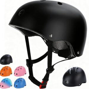 Kids Bike Helmet, Toddler Helmet for Youth Boys Girls Ages 1-3/2-4/3-5/5-8/8-14 Year Old, Adjustable Fit & Lightweight, Multi-Sport Safety for Skateboard Skating Bicycle Scooter Cycling
