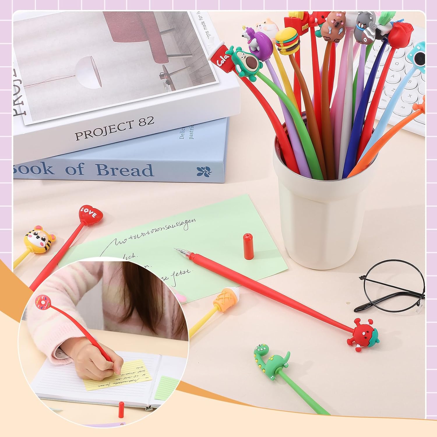 BESARME 30 PCS Fun Pens for Kids, Cute Pen End of Year Gifts for Students Prizes for Kids Classroom 8th Grade Graduation Gifts for Students Birthday Party Favors Goodie Stuffers - Image 4