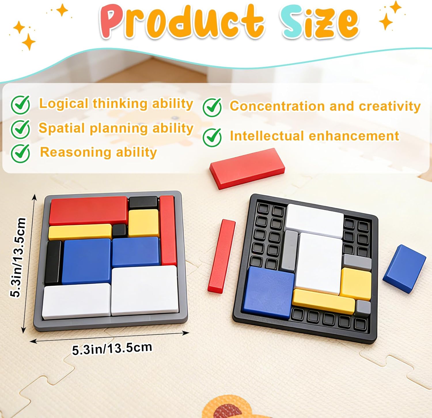 2 Pcs Logic Puzzle Brain Teaser Game for Adults, 88 Challenges 4 Difficulty Levels Logic Puzzles, Portable STEM Educational Thinking Game Toy for Classroom, Family Brain Training - Image 7