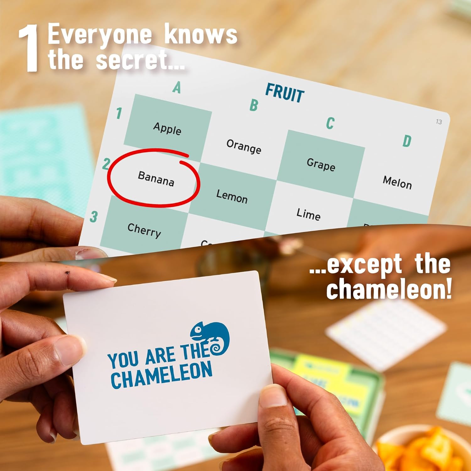 The Chameleon Travel: The Award-Winning Spot-The-Imposter Board Game in a Travel Friendly Tin with 20 New topics - Image 3