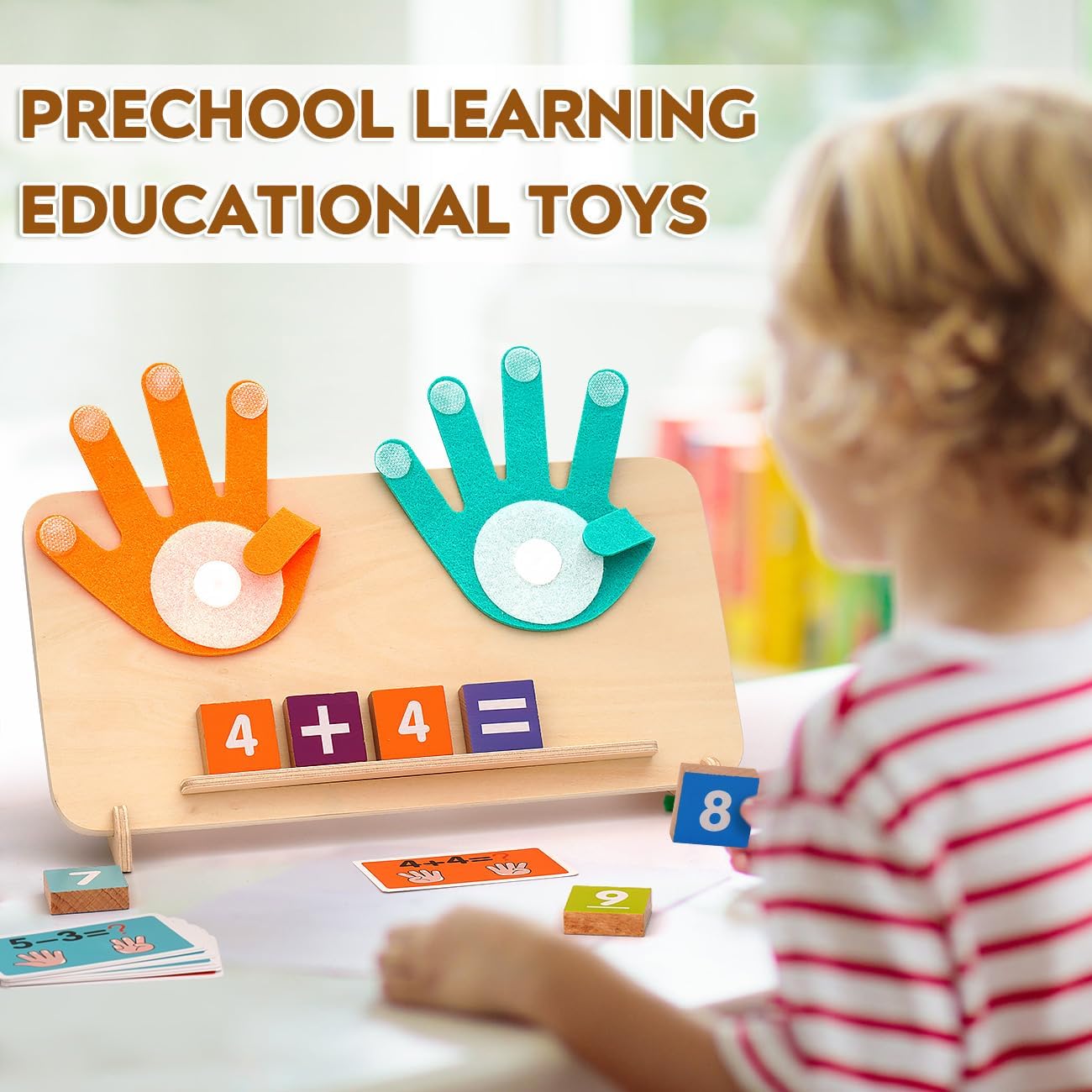 MOTREE Preschool Learning Toys for Toddlers 2-4, Educational Math Manipulatives Number Counting Blocks for Kids, Montessori Toys for 3-5 Year Old Boys Girls Birthday Gifts - Image 2