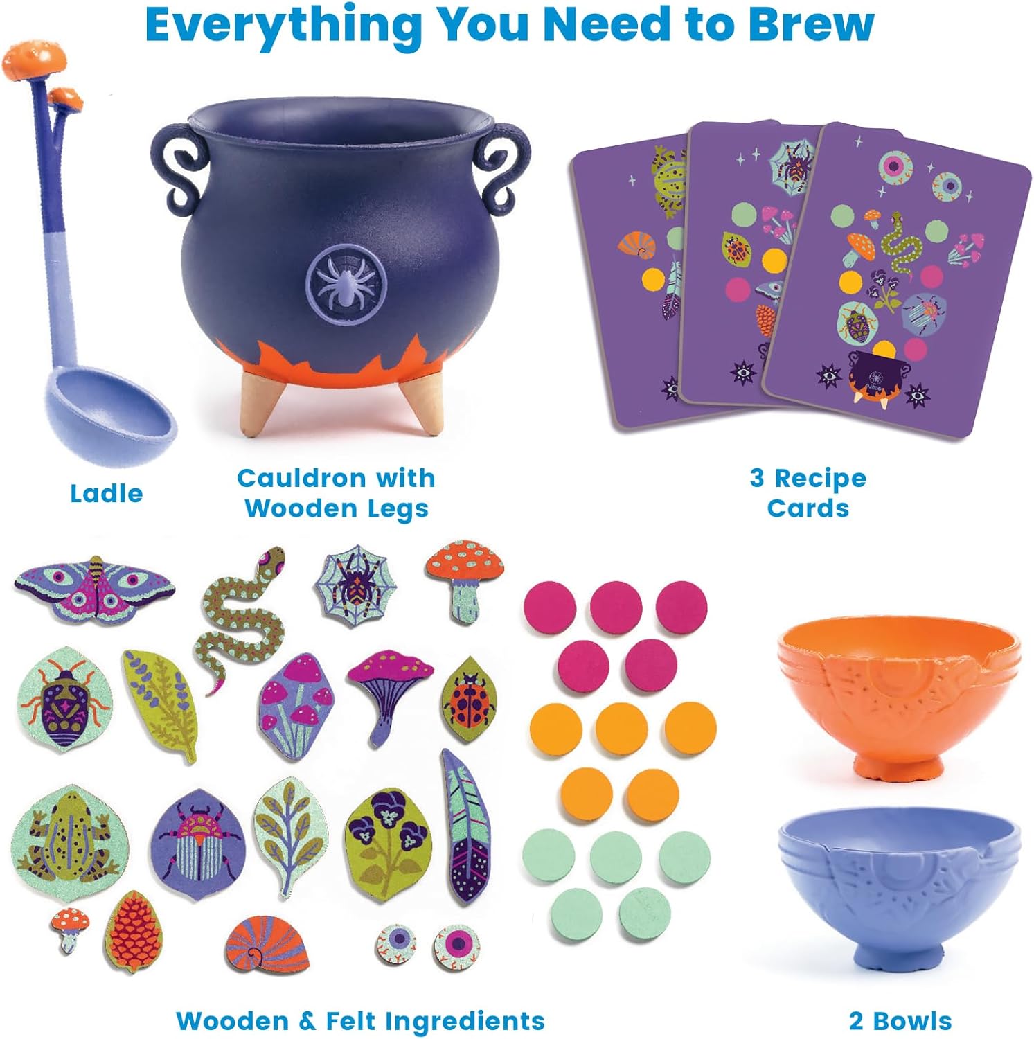 DJECO - Witch Soup & Magic Potion Toy Kit - Imaginative Play - Immersive Play Experience - Encourages Creativity,, Safe Paints Choice - Image 3