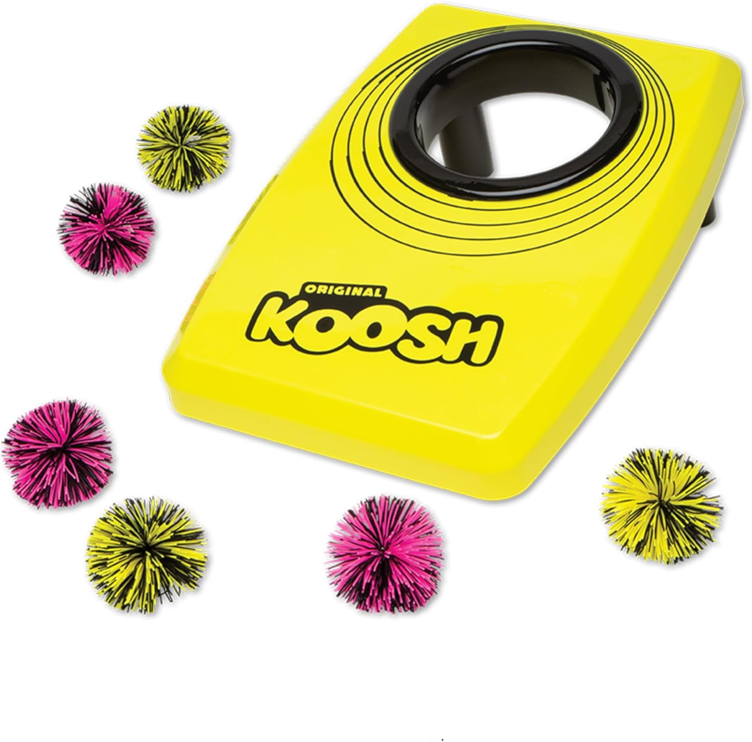 Koosh Kornhole, Cornhole Set for Kids - Outdoor Toys for Boys and Girls, Perfect for Beginners, Preschool Toys, Easy Storage, 1 Kornhole Board, 6 Koosh Balls Included, Ages 5+