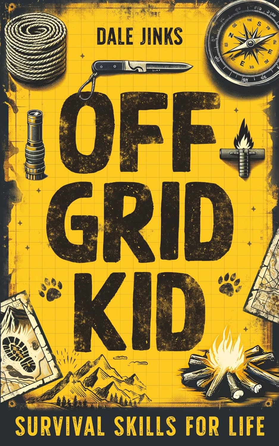 Off Grid Kid: Survival Skills For Life: An Interactive Outdoor Survival Guide For Kids on Making Fire, Building Shelters, Foraging Wild Food and Improving Mindset