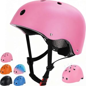 Kids Bike Helmet, Toddler Helmet for Youth Boys Girls Ages 1-3/2-4/3-5/5-8/8-14 Year Old, Adjustable Fit & Lightweight, Multi-Sport Safety for Skateboard Skating Bicycle Scooter Cycling