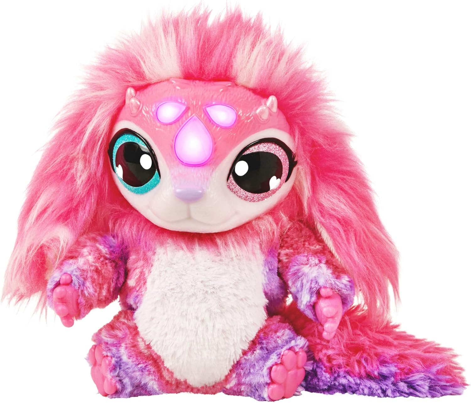 Magic Mixies Magical Misting Crystal Ball with Interactive 8 inch Pink Plush Toy and 80+ Sounds and Reactions - Image 10