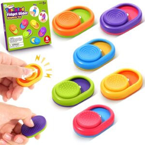 Sensory Fidget Magnetic Toys for Kids: Textured Fidget Sliders for Autism Claming – Stress Relief Item Fun Small Fidgets Toys for Adult Office Desk – Travel Essential Classroom Must Have