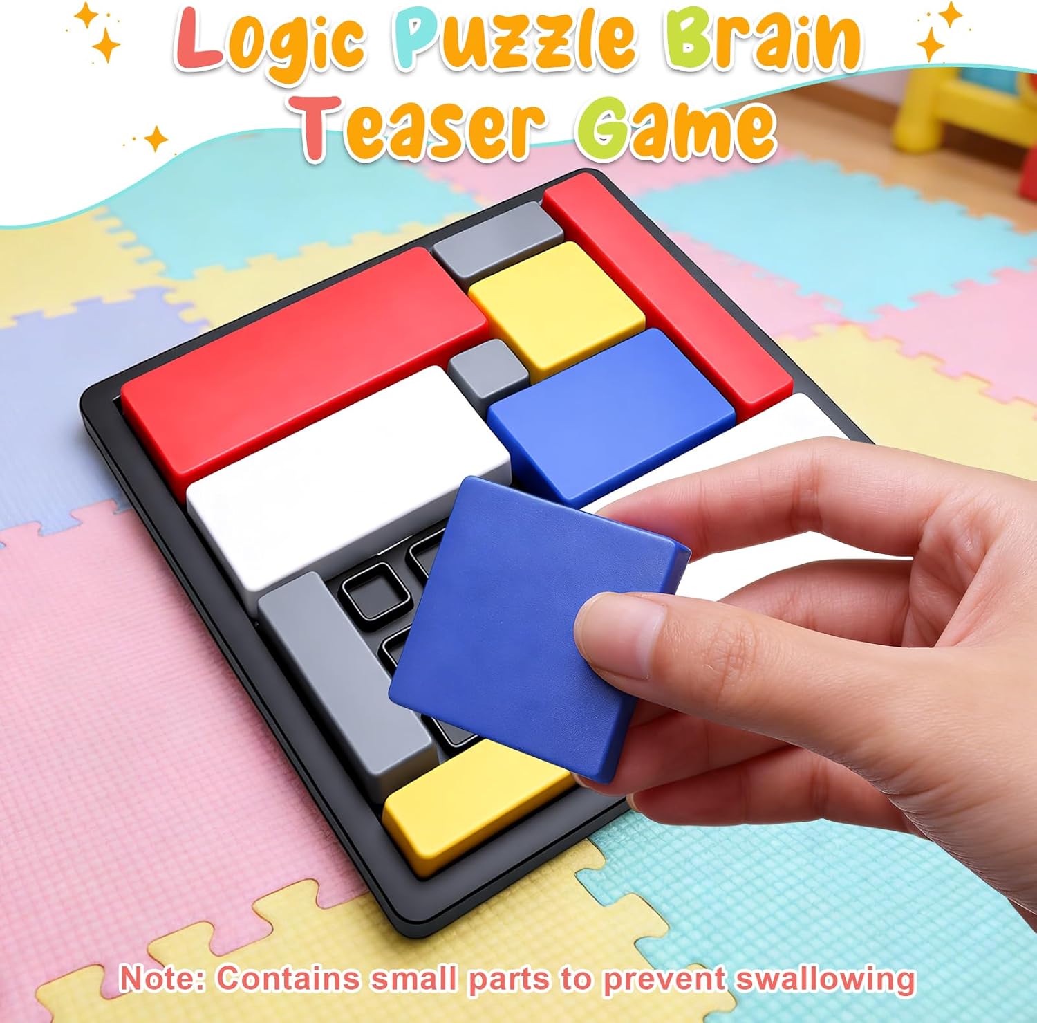 2 Pcs Logic Puzzle Brain Teaser Game for Adults, 88 Challenges 4 Difficulty Levels Logic Puzzles, Portable STEM Educational Thinking Game Toy for Classroom, Family Brain Training - Image 4