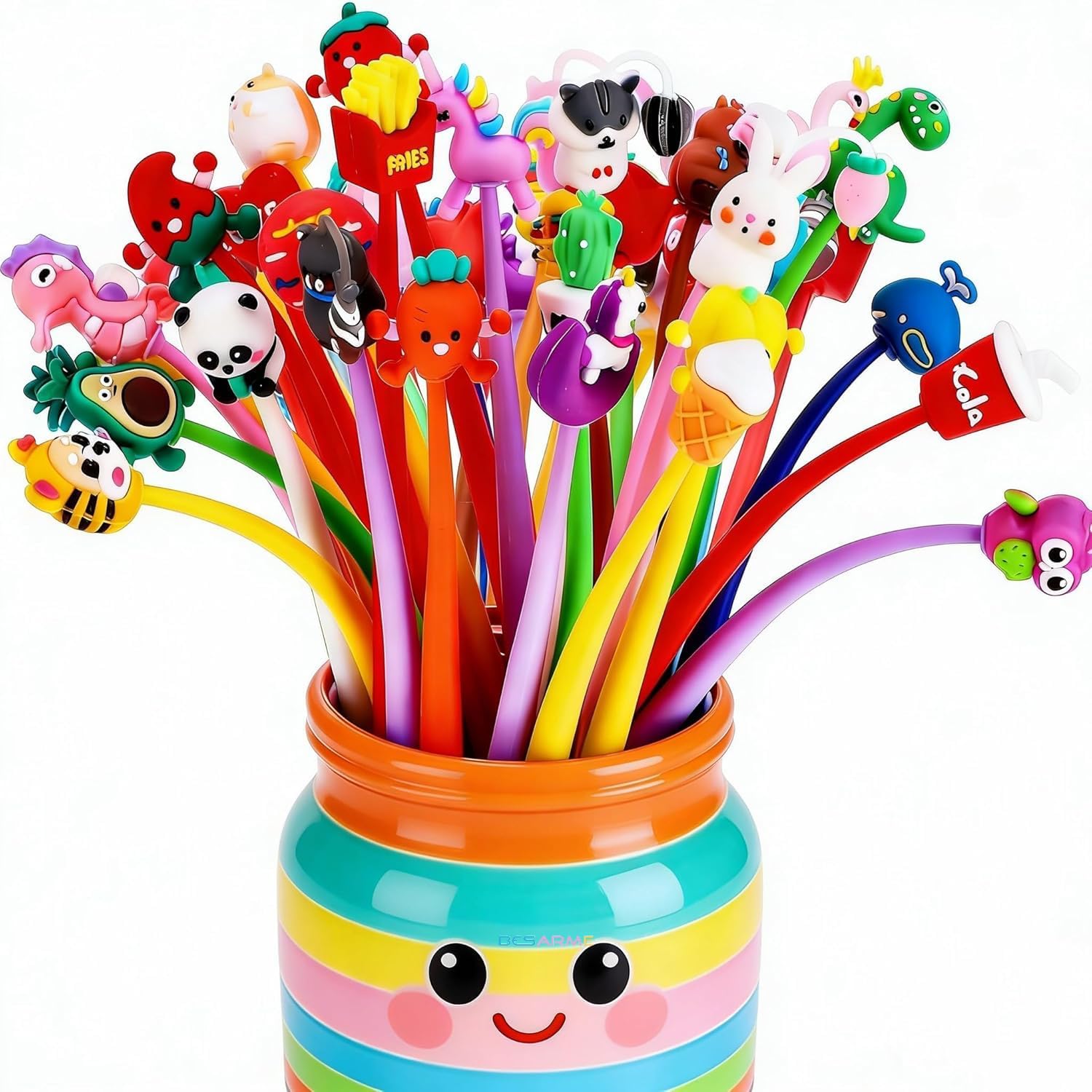 BESARME 30 PCS Fun Pens for Kids, Cute Pen End of Year Gifts for Students Prizes for Kids Classroom 8th Grade Graduation Gifts for Students Birthday Party Favors Goodie Stuffers