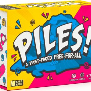 Lost Boy Entertainment Piles – Card Games – Family Games – for Kids 8 and Up – for Adults – Family Game Night – Travel & Memory Game – Party Games – 10 Mins