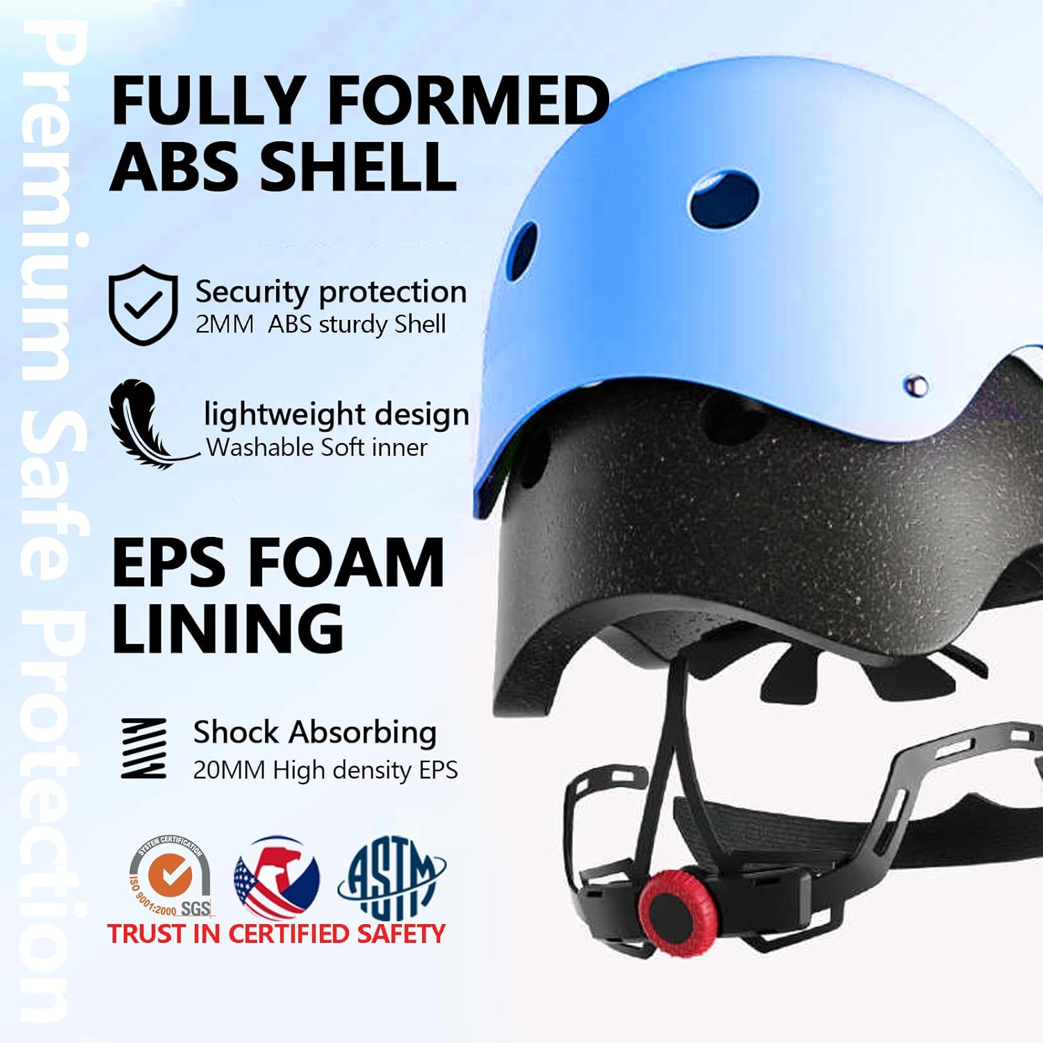 Kids Bike Helmet Set,CPSC Certified with Knee Elbow Wrist Pads Guards,Toddler Adjustable Black Helmet for Ages 2-3-5-8 Girls Child,Sports Protective Gear Set for Bicycle Skate Scooter - Image 3