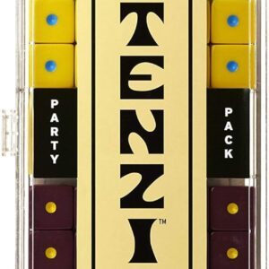TENZI Party Pack Dice Game – A Fun, Fast Frenzy for The Whole Family – 6 Sets of 10 Colored Dice with Storage Case – Colors May Vary