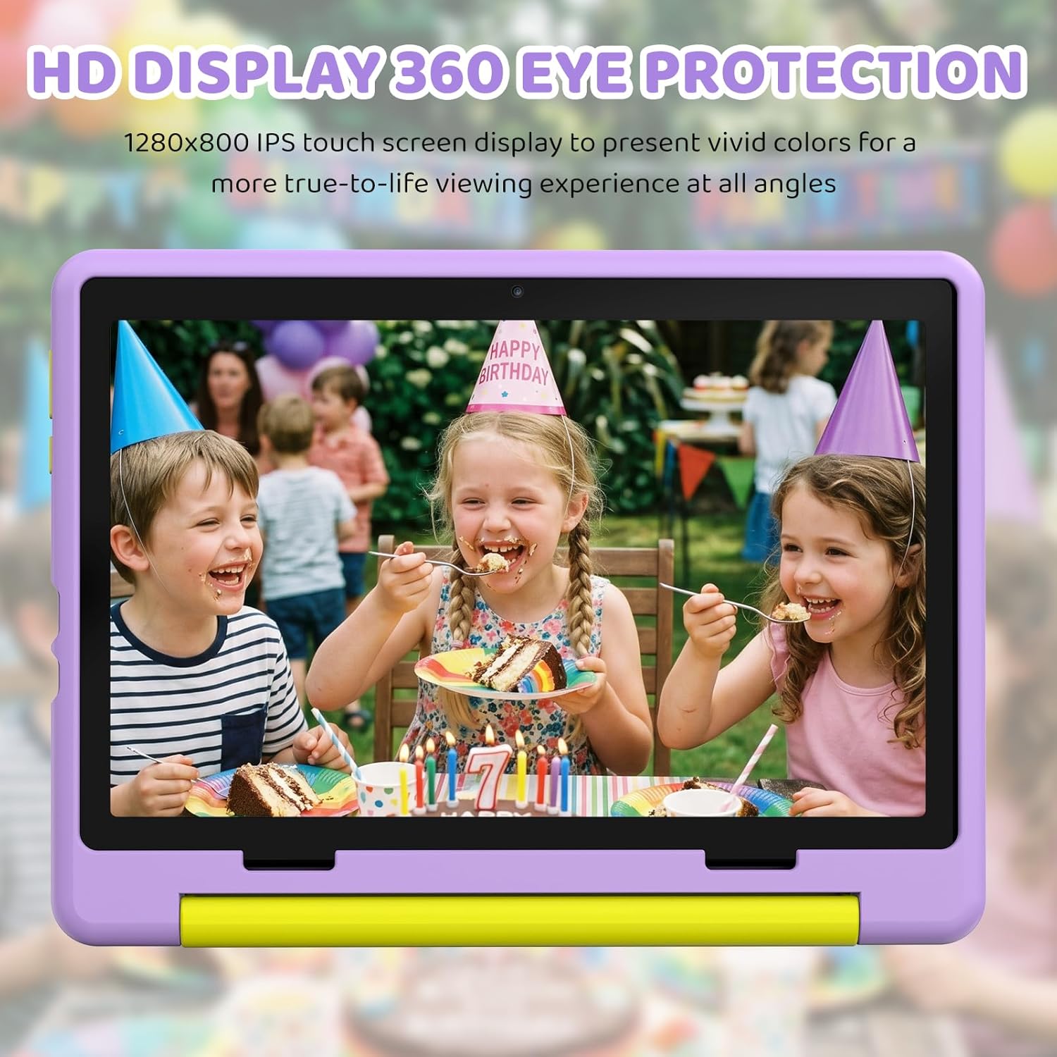 Urao Kids Tablet, Android 16 Tablet for Kids 10 inch with Case, 20GB RAM 64GB ROM 1TB TF Card Expandable for Toddler Children, Parental Control, Dual Camera, WiFi,Gift - Image 7