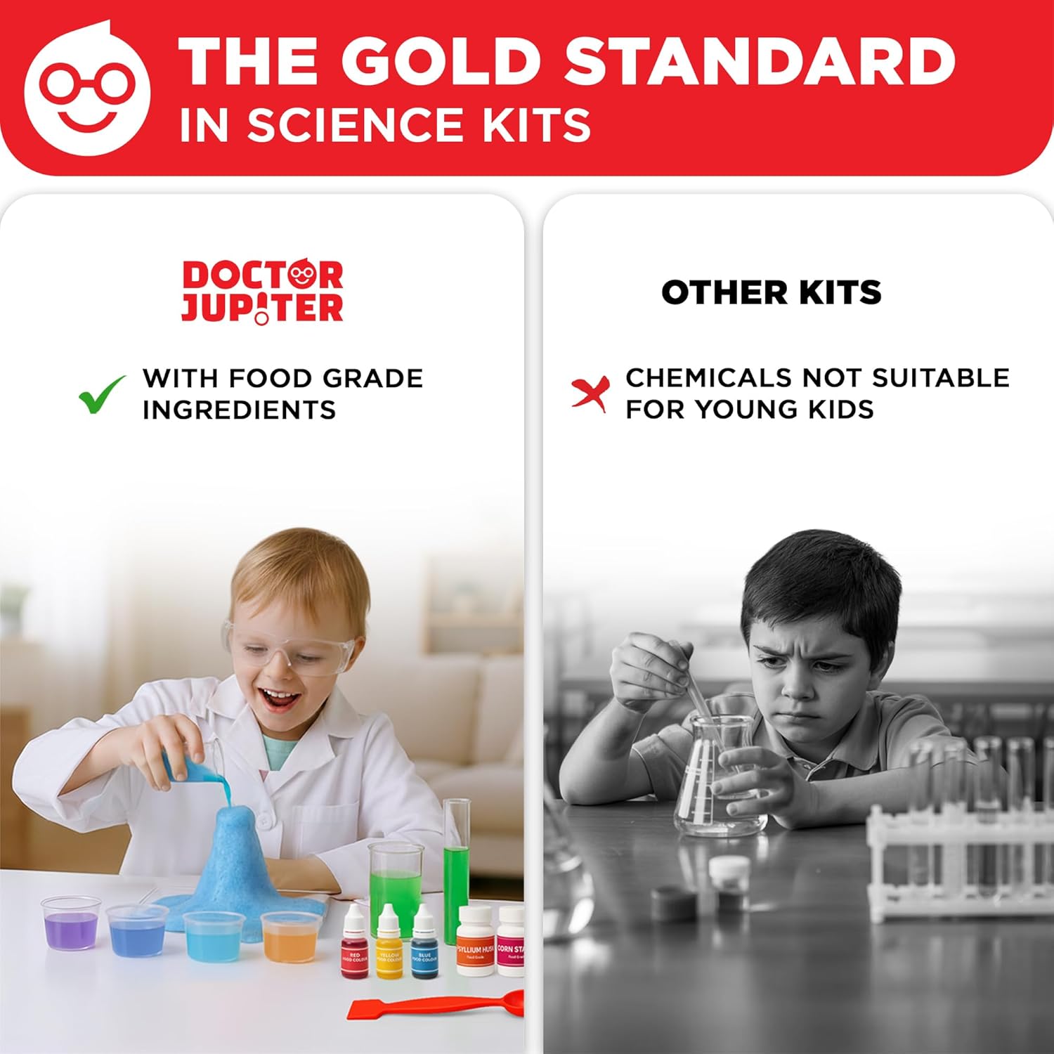 Doctor Jupiter My First Science Kit for Kids Ages 4-5-6-7-8 | Birthday Gift Ideas for 4+ Year Old Boys & Girls | Toy Stem Kit with 50+ Experiments | Learning & Educational Projects - Image 7