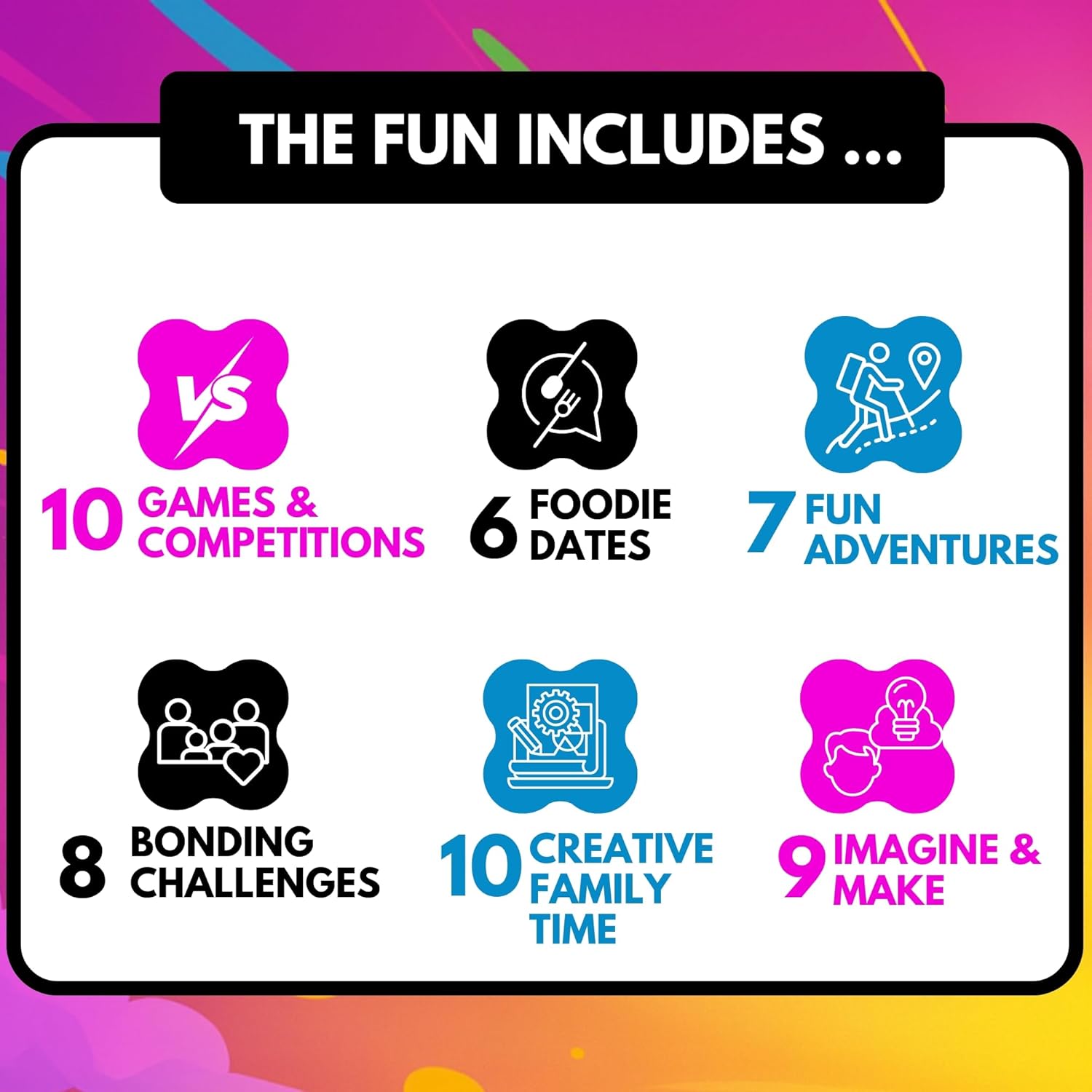 50 Family Activities - Adventure Scratch Off Cards for Family Nights - Fun Conversation Cards - Gift for Families - Game Night Gift Basket Idea for Kids and Adults - Unique for Christmas and Birthdays - Image 5