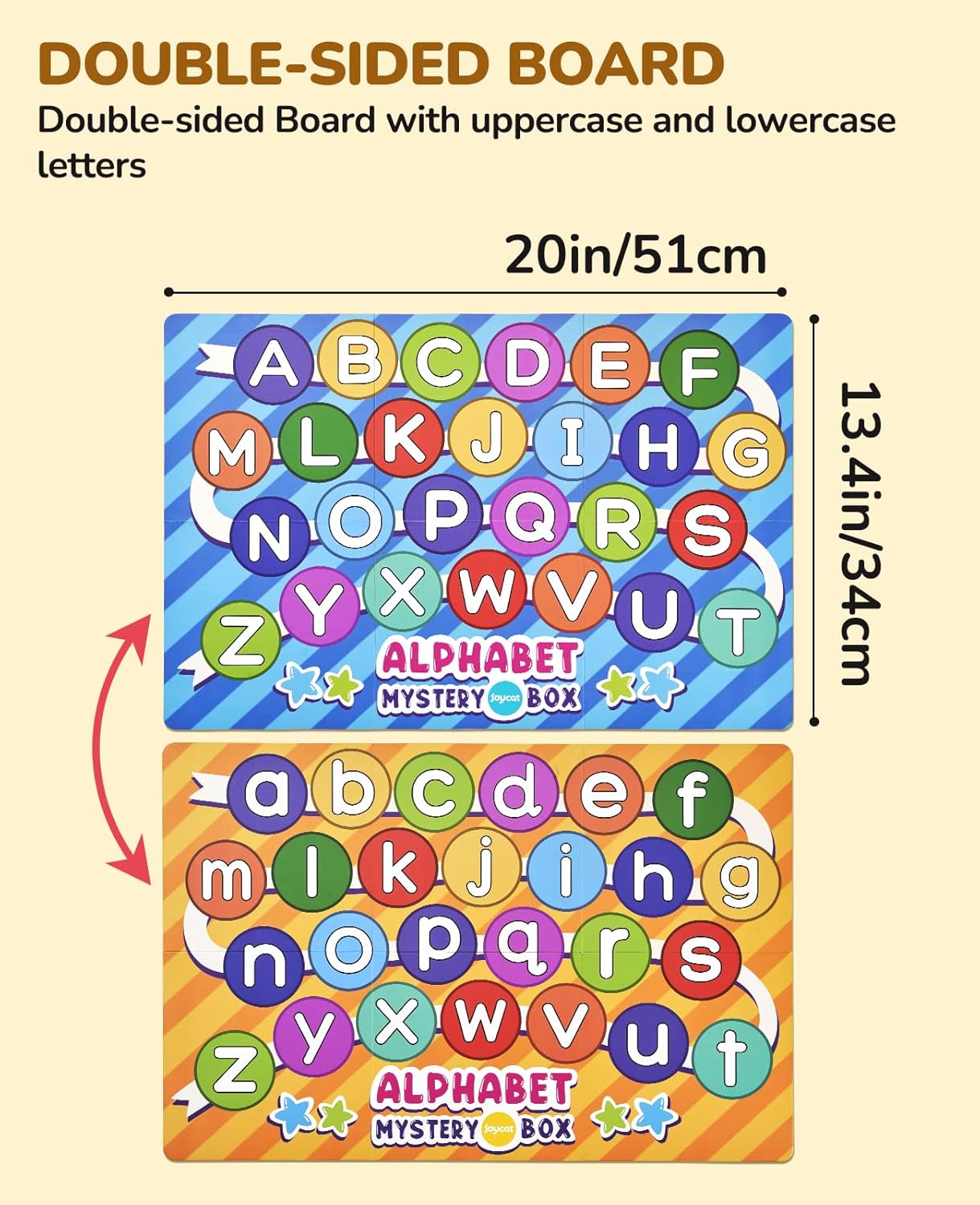 JoyCat Mystery Alphabet Box for Kids 26 PCS Letters Sorting Matching Game Activities Letter Sounds Fine Motor Learning Toys for Preschool Kindergarten Classroom - Easter Basket Stuffers Gifts - Image 3