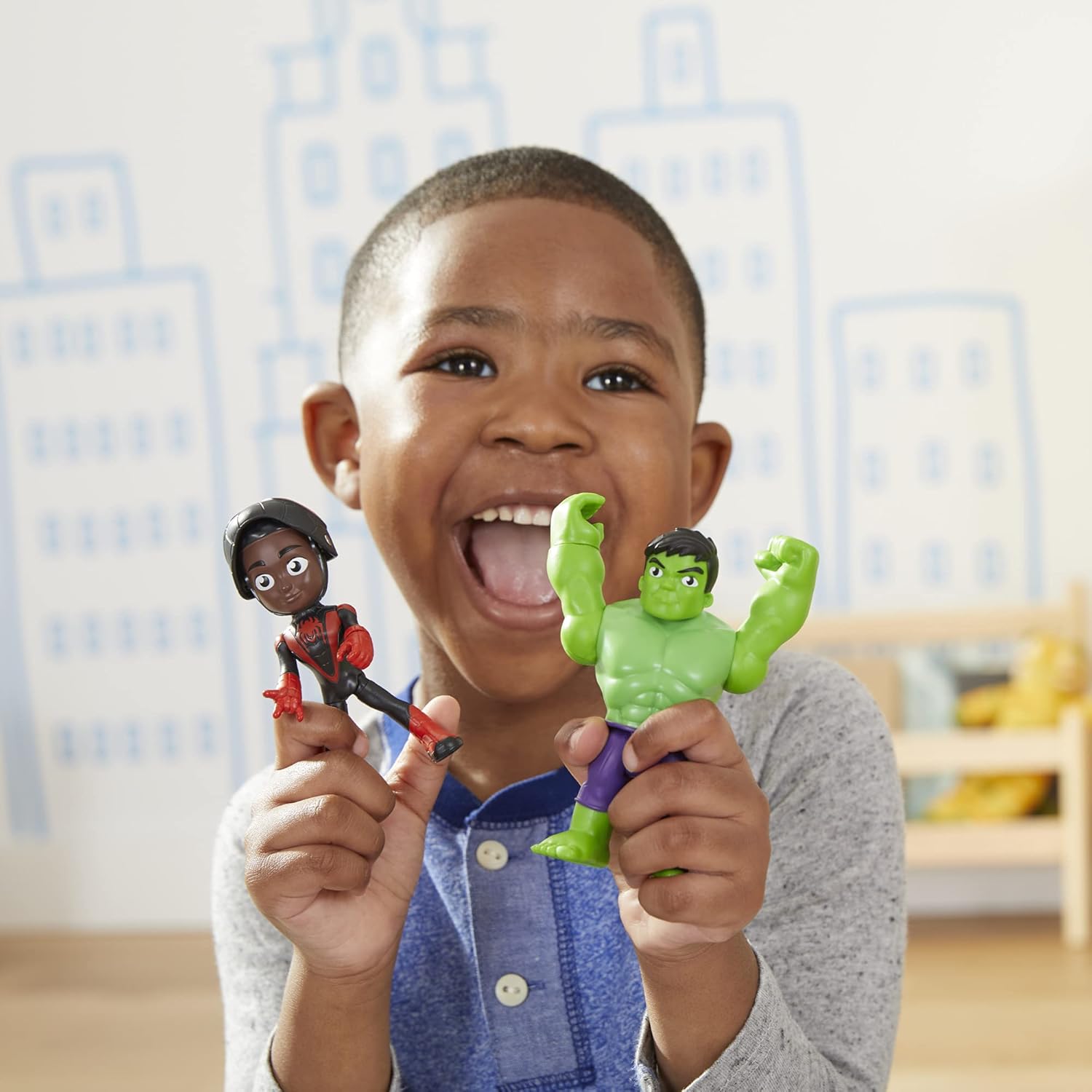 Spidey and his Amazing Friends Marvel Hero Reveal Multipack with Mask-Flip Feature, 4-Inch Action Figure Toys, Kids 3+ (Amazon Exclusive) - Image 5