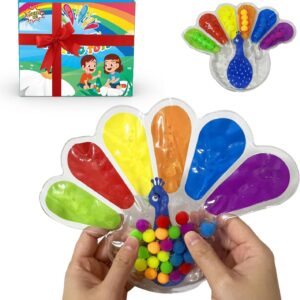 Color Sorting Sensory Toys, Fine Motor Skills Toys for Toddlers, Montessori Toys Preschool Learning Activitie, Sensory Activity Toy for Kids 3+ and Adults
