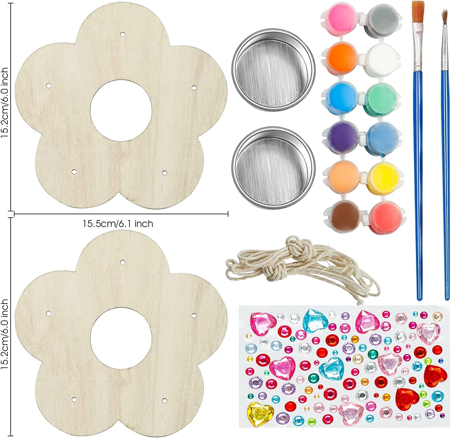 Gooidea Kids Arts and Crafts Bird Feeders for Outside, 2-Pack DIY Wooden Paint Kits Spring Outdoor Toys Holiday Crafts for Boys & Girls Age 3-5 4-8 8-12 - Image 2