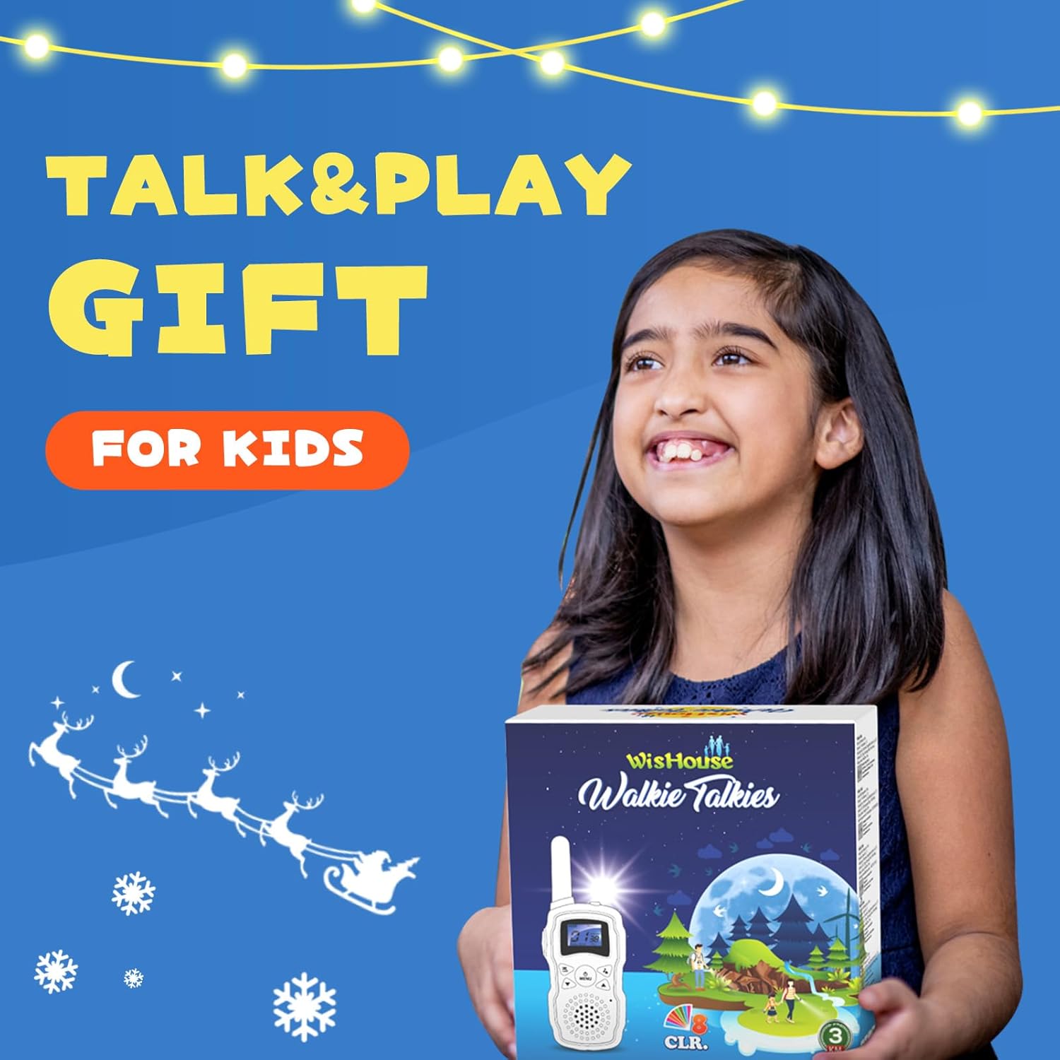 Wishouse Walkie Talkies for Kids 4 Pack,Family Walky Talky Adults Children Radio Long Range,Outdoor Camping Fun Toys Birthday Present Xmas Gifts for 4 5 6 7 8 Year Old Girls Boys No Battery No Charger - Image 7