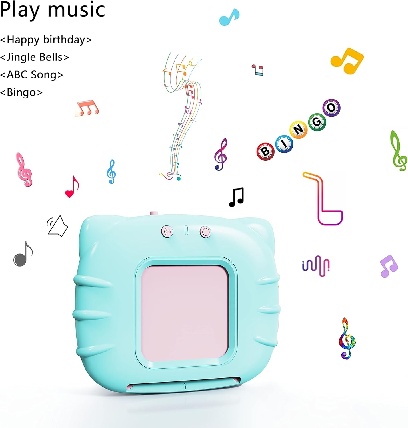 Lapare Audible Learning Toy with Music for Toddler Age 1 2 3 4 5, 520 Sight Words Flash Cards Kindergarten Toy for Boys to Learn Alphabet Number Color Shapes and More - Image 4