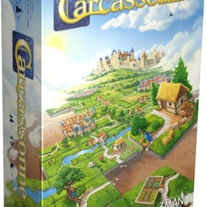 Carcassonne Board Game – Classic Tile Placement Strategy, Medieval Adventure for Adults & Families, Adult Board Games, Family Fun, Kids 8-12, 2-5 Players Ages 7+, 35 Minute Playtime