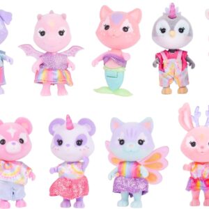 Sunny Days Entertainment Honey Bee Acres Rainbow Ridge Pals – 9 Miniature Flocked Dolls | Small Fantasy Collectible Figures | Pretend Play Toys for Kids