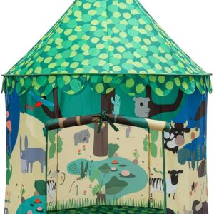Kids Pop up Play Tent, Indoor Outdoor Toys Tent, Foldable Playhouse Tent for Boys Girls Baby Toddlers, Play Tent Boys Birthday Christmas Gift, Forestgreen