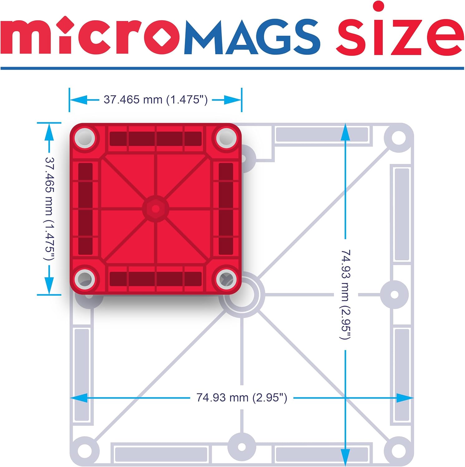 Magna-Tiles microMAGS 26-Piece Travel Magnetic Construction Set – Bold Colors, The Original Magnetic Building Brand - Image 10