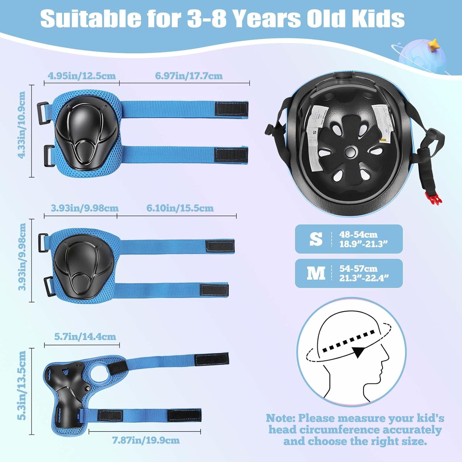 Kids Bike Helmet,Adjustableoddler Skateboard Helmets for 3-5-8-14 Years Kids Girls Boys Youth Bicycle Helmet for Scooter Balance Bike Rollerskating Skateboard - Image 6