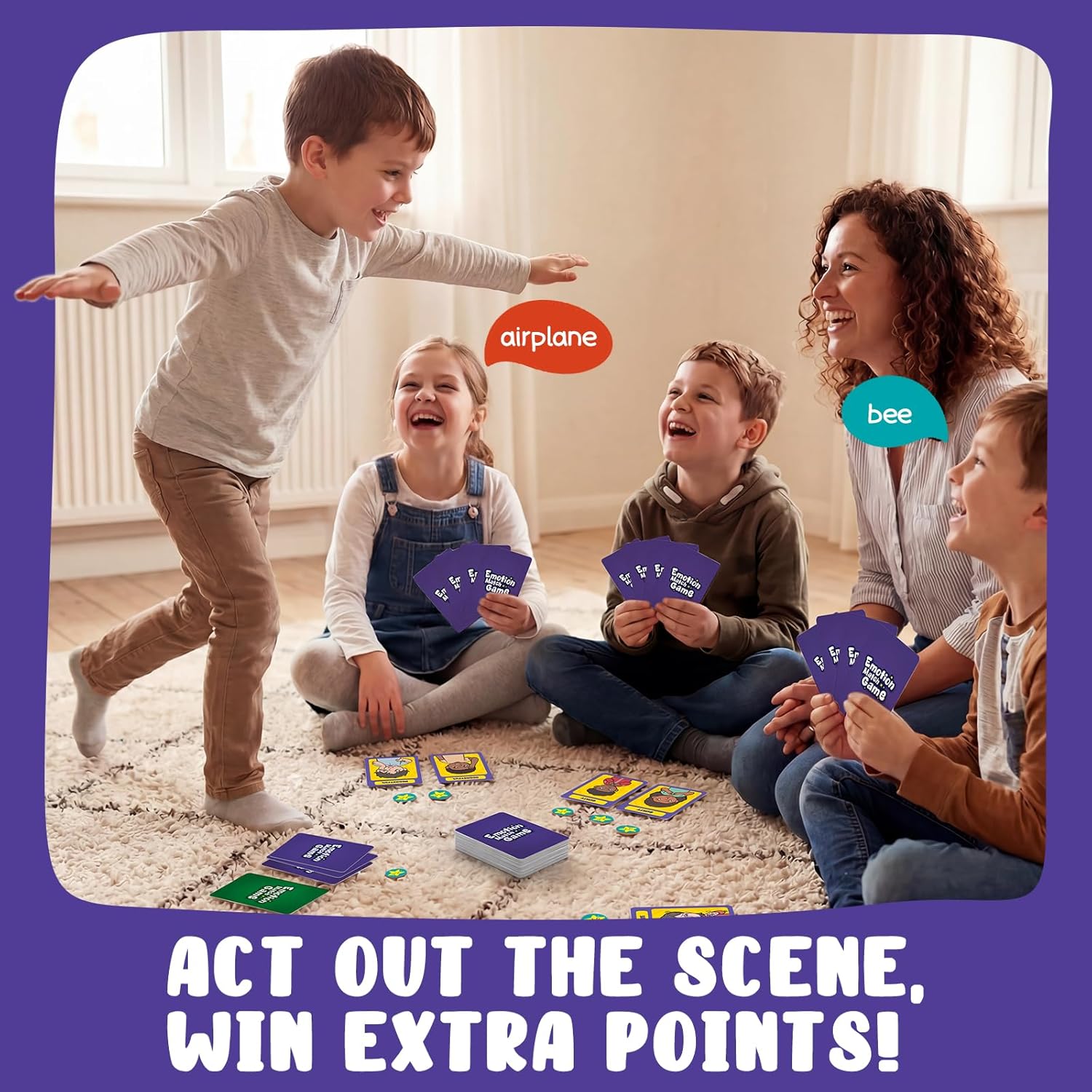 Faces & Feelings Go Fish Card Game Social Emotional Learning Activities for Kids Ages 6+,Learn to Identify Various Moods, Cartoon Faces Emotions Social Skills Games for Home, Therapy & Classroom Use - Image 4