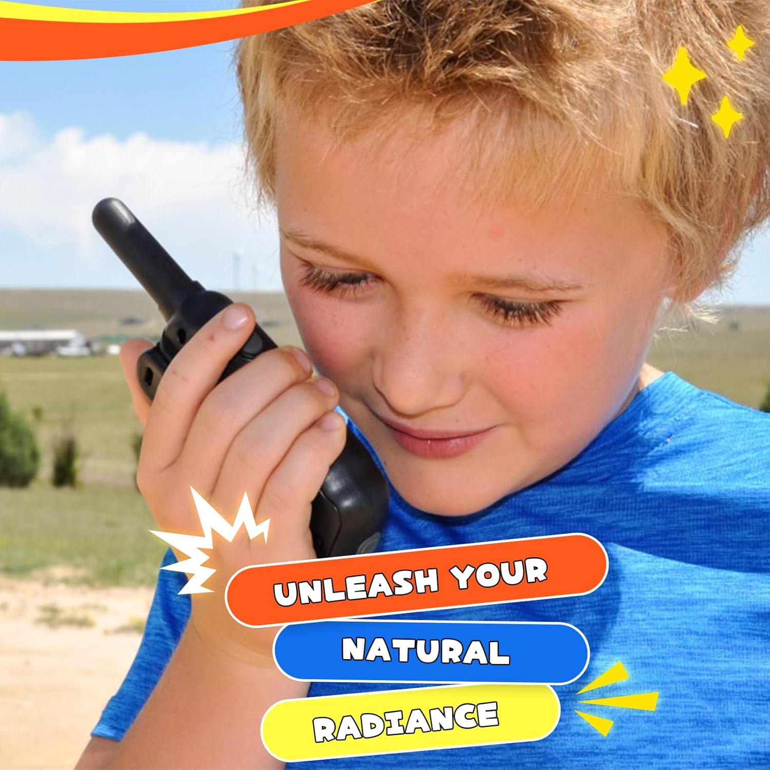 Wishouse Walkie Talkies for Kids 4 Pack,Family Walky Talky Adults Children Radio Long Range,Outdoor Camping Fun Toys Birthday Present Xmas Gifts for 4 5 6 7 8 Year Old Girls Boys No Battery No Charger - Image 8