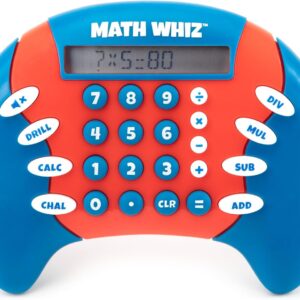 Educational Insights Math Whiz – Electronic Math Games for Kids Ages 6-8, Handheld Math Game, Addition and Subtraction Toys, Multiplication and Division Games for First Graders, Kids Learning Game