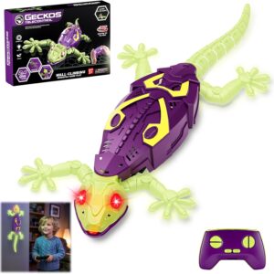 Wall Climbing Gecko, Glow in The Dark Lizard, RC Cars Toys for Kids Ages 5-8,Wall Crawler Robot Geckos,Fun Kids Toys, Birthday Gifts for 3 4 5 6 7 8 9 10+ Year Old Boys Girls