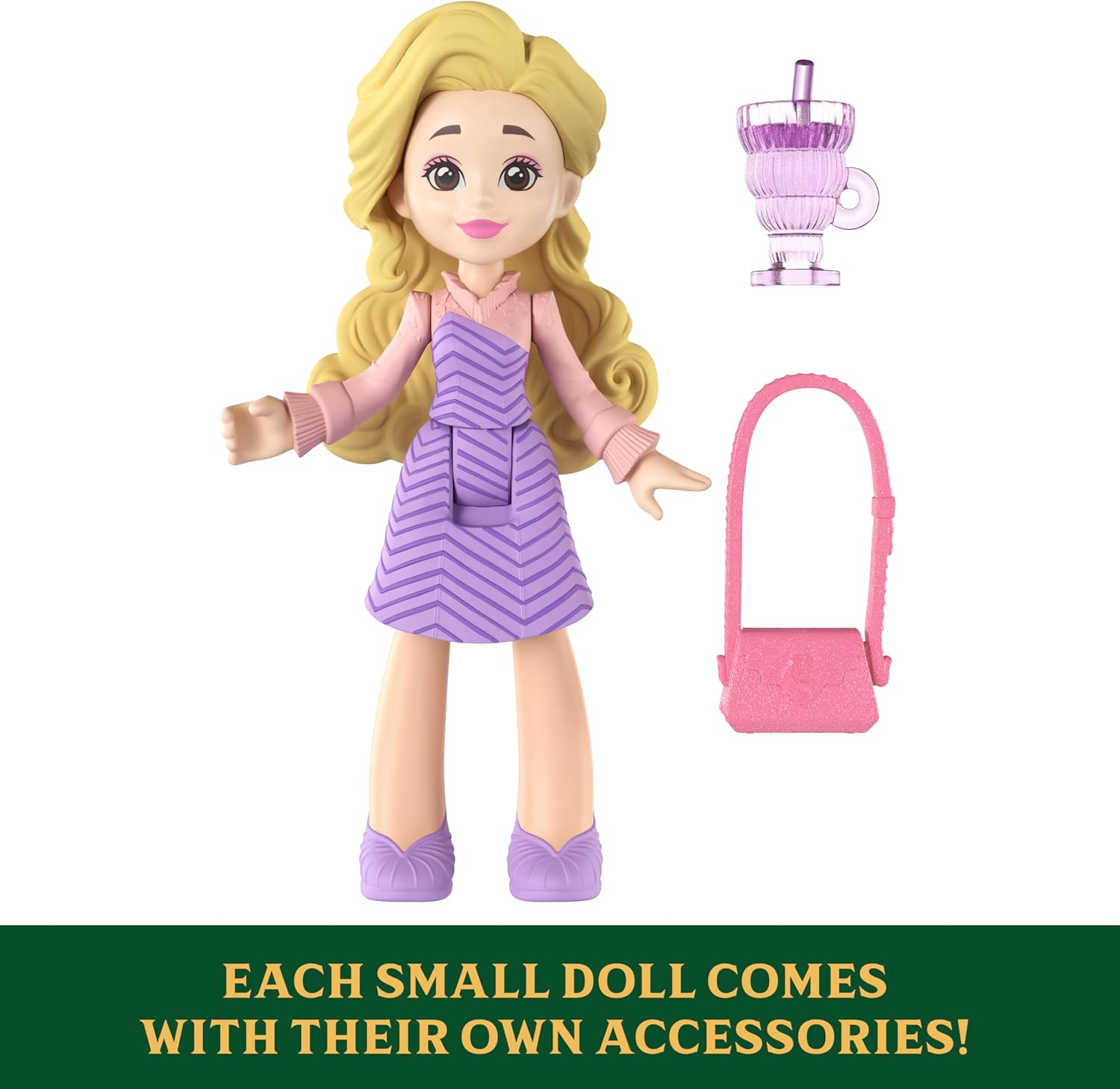 Mattel Universal Pictures’ Wicked Students of Shiz Multipack, 5 Small Dolls with Signature Looks and 9 Storytelling Accessories, Inspired by The Movie - Image 5