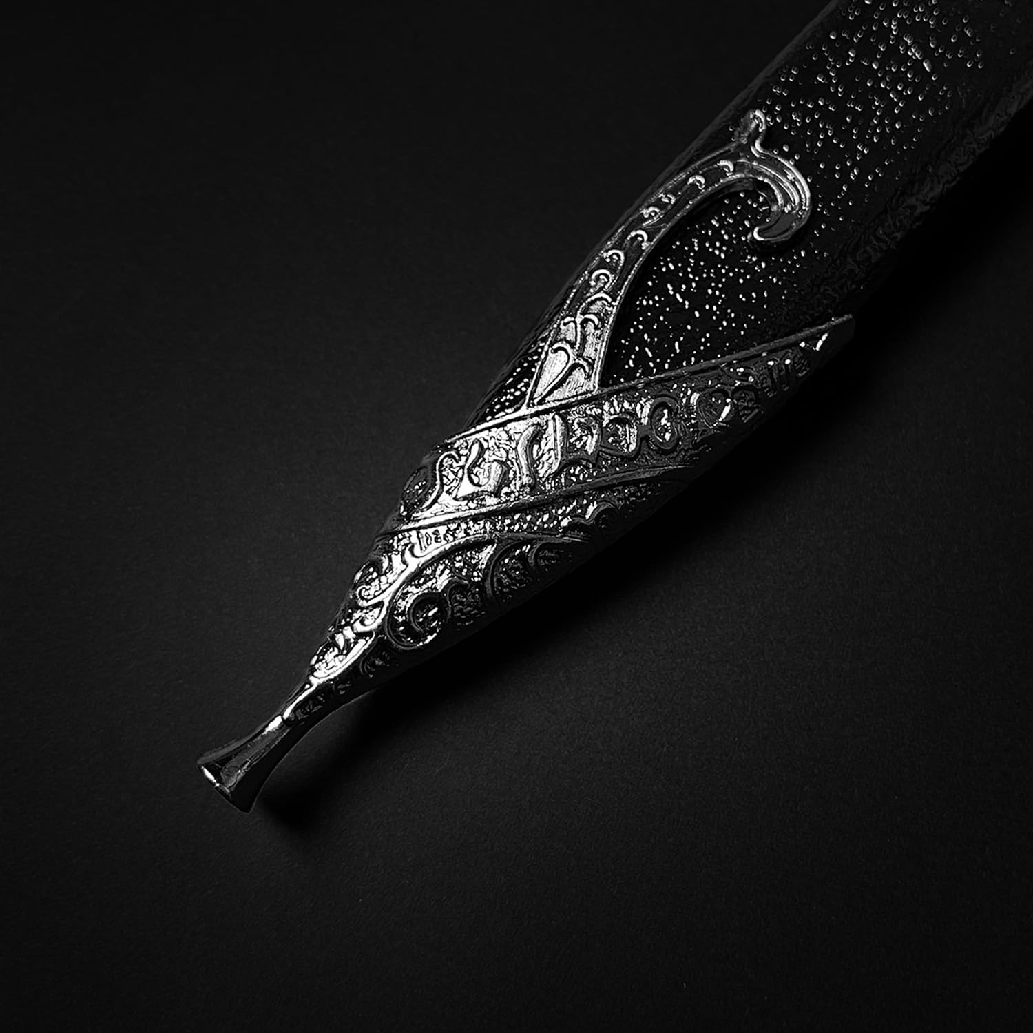 LKOQO 11" Fantasy Medieval Elvish Dagger. For Collection, Gift or Cosplay Renaissance Characters A Fair,Stainless Steel (Black) - Image 7