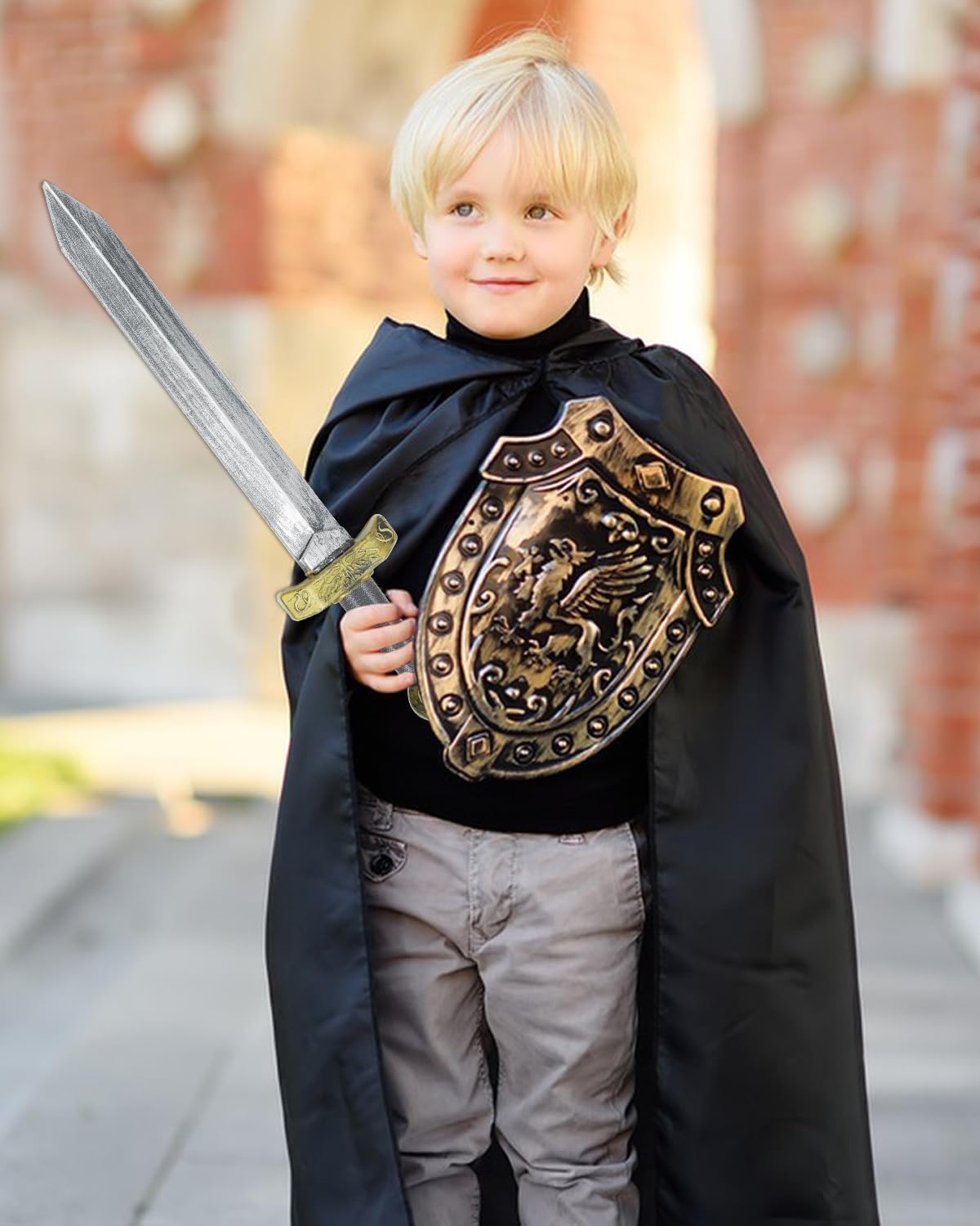 2pcs Toy Sword,18.9" Plastic Roman Sword for Kids Boys Role-Play Accessory,Medieval Knight Toy,Halloween Cosplay,Props Silver - Image 7