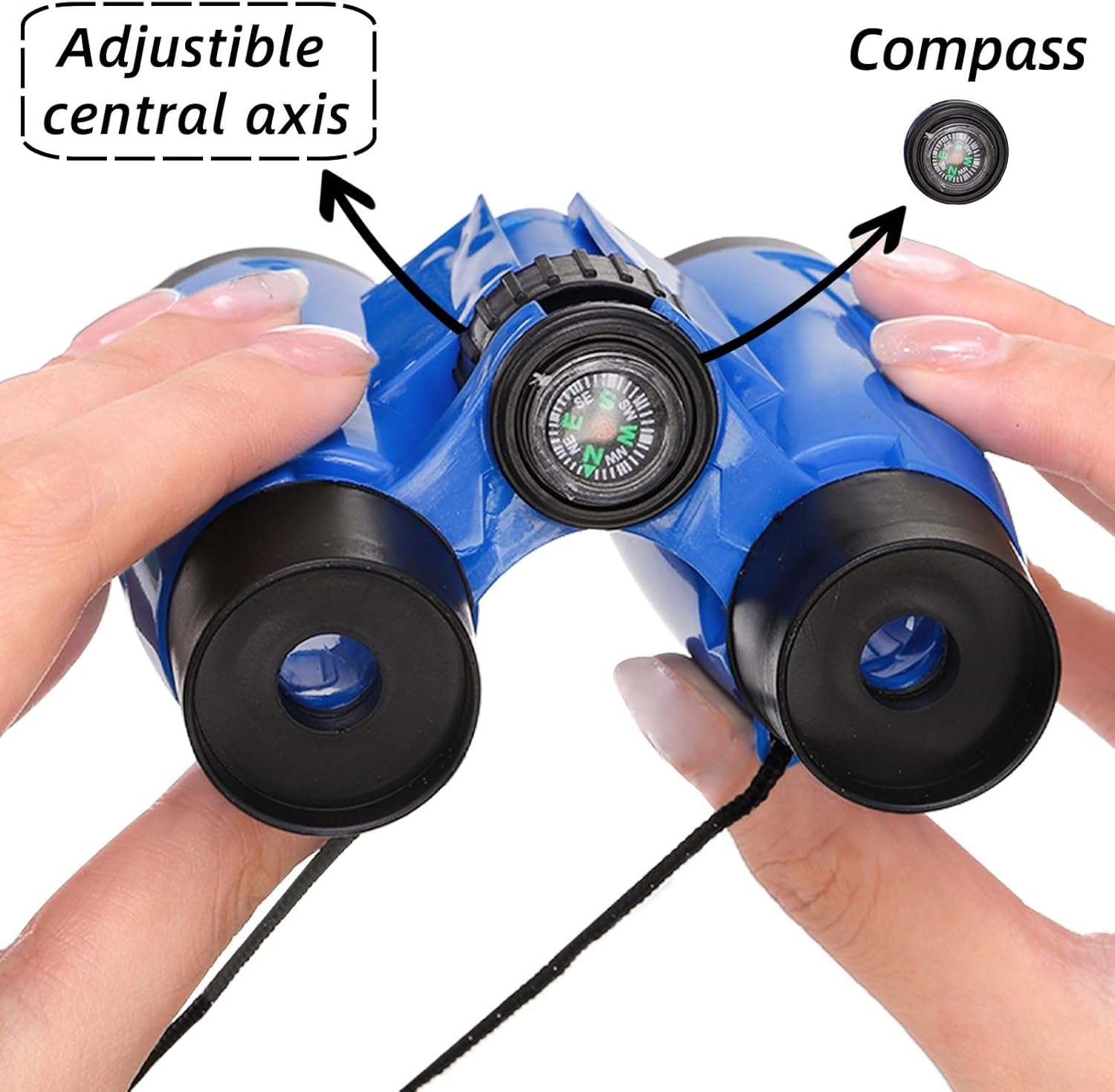 Eorbow 20 Pack Binoculars Toy for Kids, Kids Binoculars with Compass and Neck String, Nature Exploration Toys, Party Favors Learning Gifts for Sightseeing, Camping Adventure, Birdwatching - Image 3