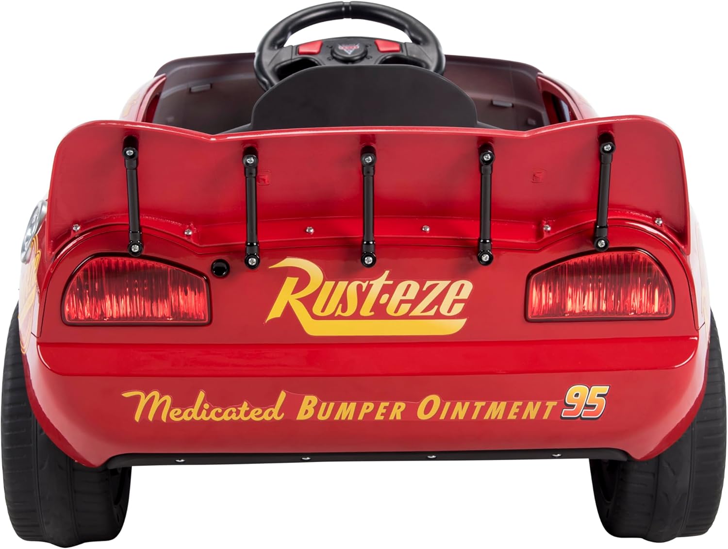 Huffy Lightning McQueen 6V Ride-On Toy Car with Headlights & Engine Sounds, Foot Pedal Drive, Up to 2.5 MPH, Ages 3–7 - Image 8