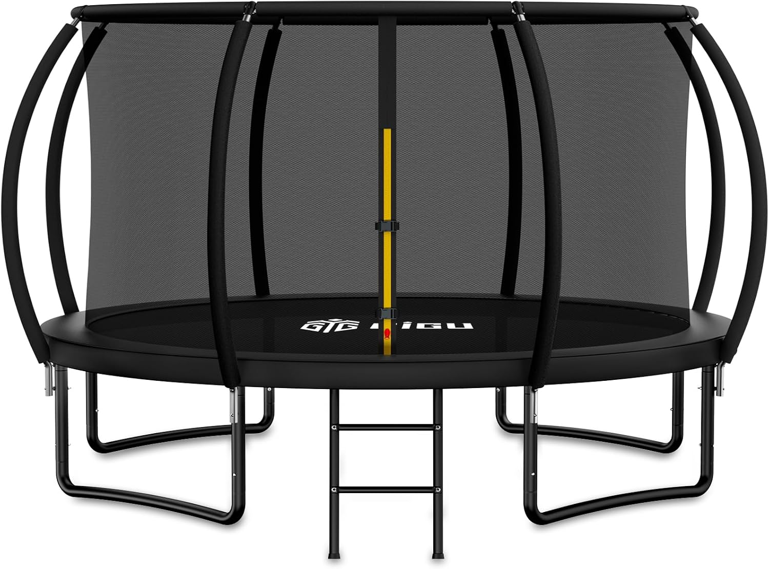 Gigu 10FT 12FT 14FT 15FT 16FT Recreational Trampolines with Enclosure Net and Ladder and Anti-Rust Coating, ASTM Approved Trampoline Outdoor for Kids and Adults Outdoor Yard Trampolines