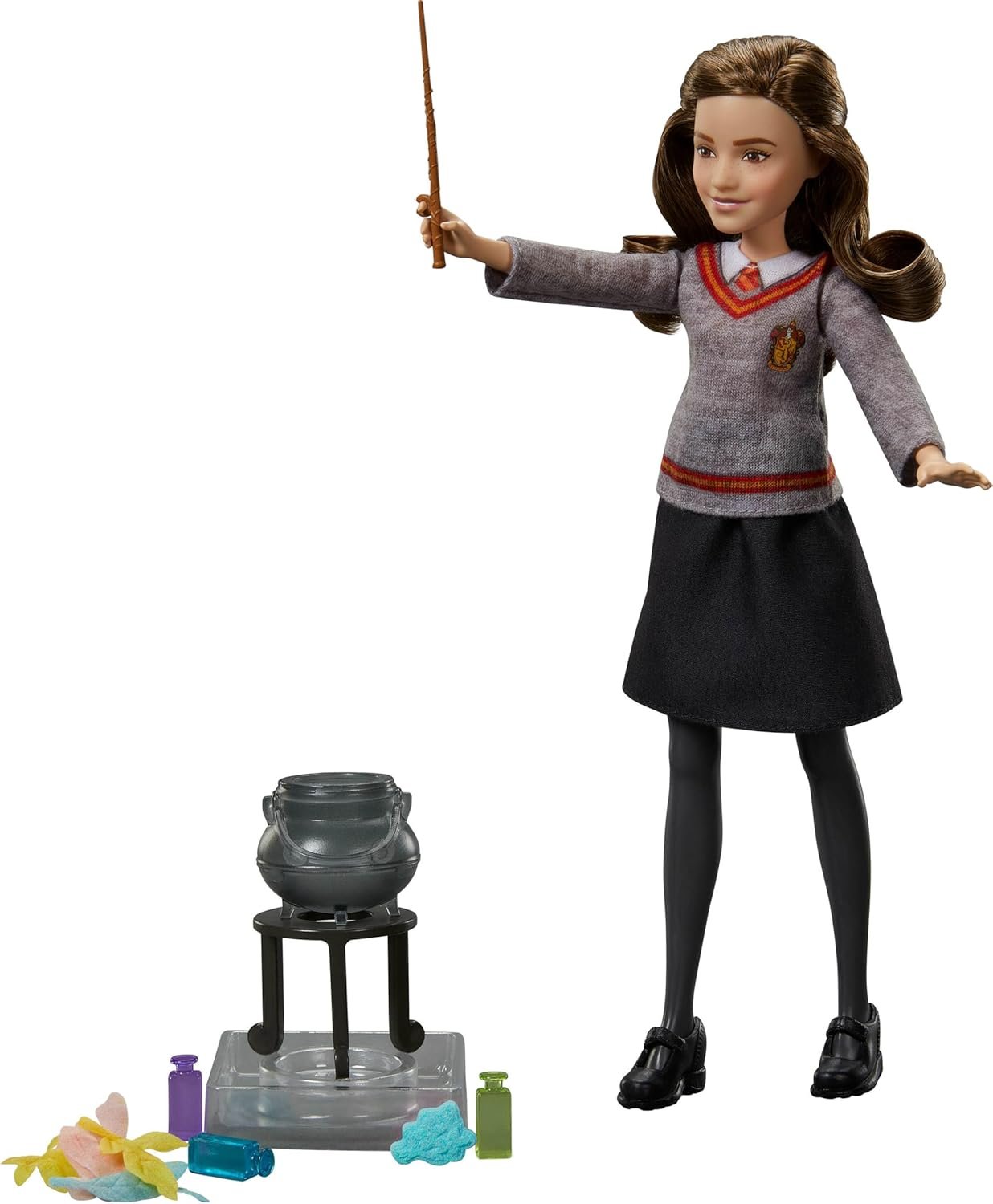 Mattel Harry Potter Toys, Polyjuice Potions Hermione Granger Doll & Playset, Movie-Inspired Hogwarts Uniform, 13 Accessories & Fizz - Image 5