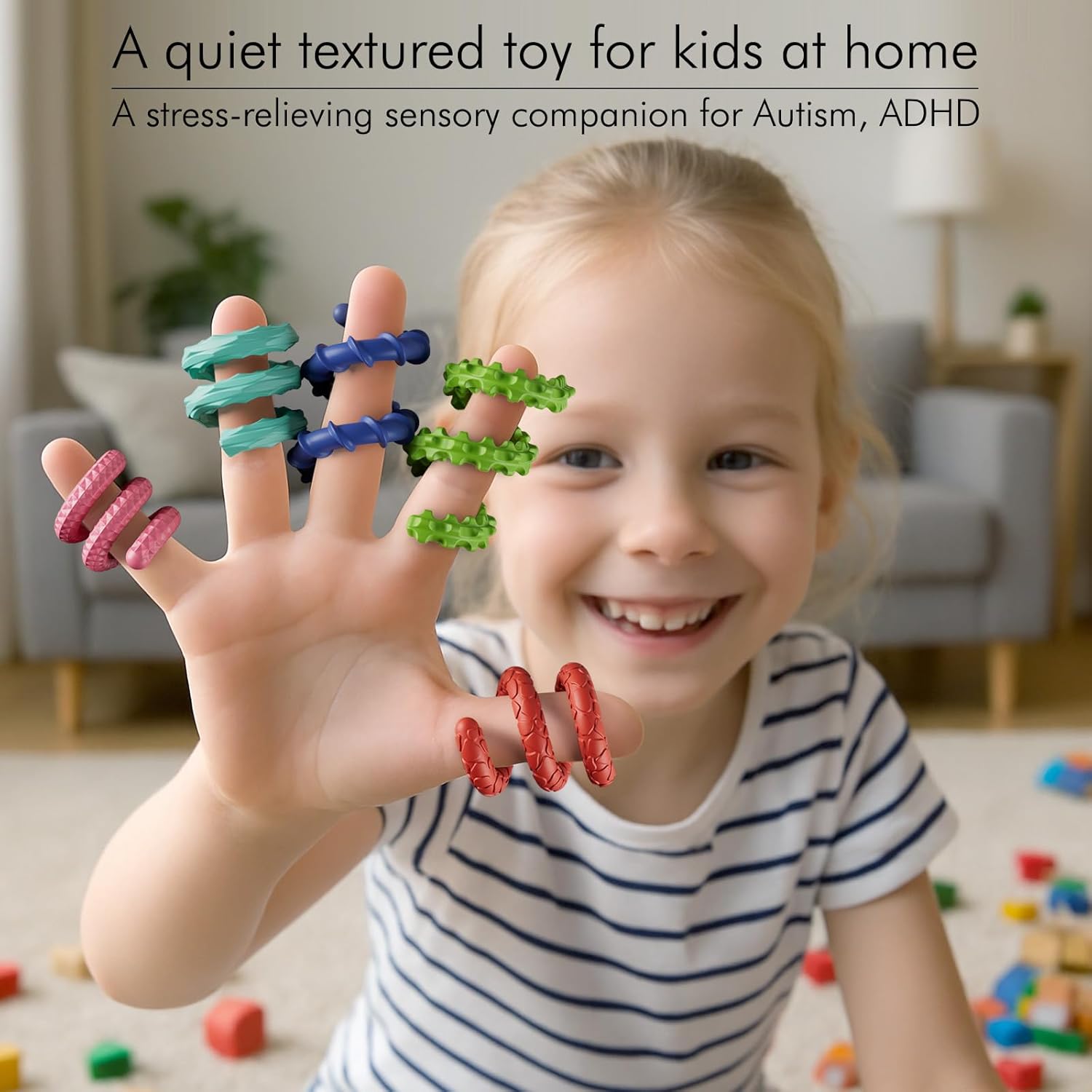 Sensory Fidget Toys for Kids Adults,6PCS Flexible Fidget Sticks for Stress Anxiety Autistic ADHD, Calm Down Travel Airplane Classroom Students Prizes Toys, Stocking Stuffers for Teens Boys Girls - Image 4
