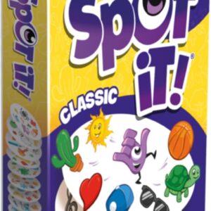 Asmodee Spot It! Classic Card Game (2024 Refresh) – Pocket Eco Edition, 5-in-1 Visual Perception Game for Quick Reflexes and Family Fun, Ages 6+, 2-8 Players, 10 Minute Playtime