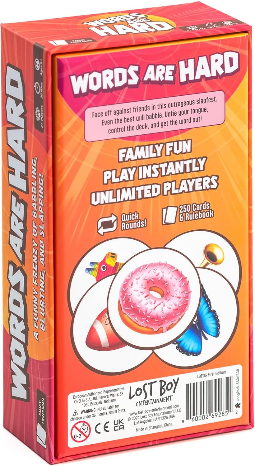 Lost Boy Entertainment Words are Hard - Party Games - Family Card Games - for Kids 8 and up - for Adults - Family Game Night - Travel Game - Creators of Piles! - Image 5