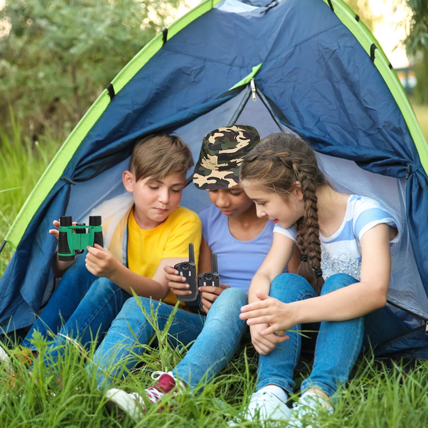 Outdoor Adventure Set for Kids - Camouflage Camping Exploration Toys with Walkie-Talkies - Backyard Explorer Gear for Boys and Girls - Image 7