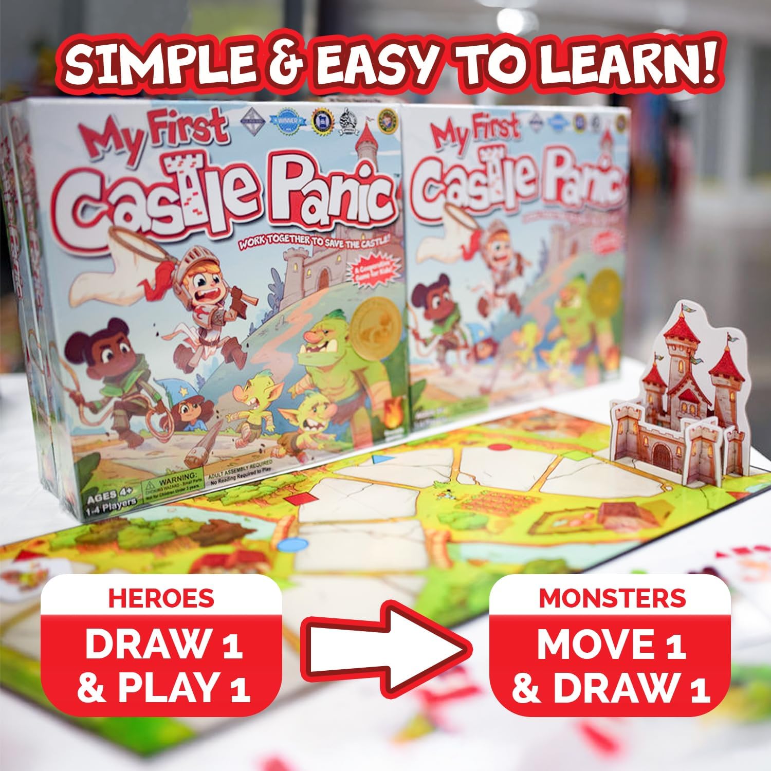 My First Castle Panic Board Game for Kids 4+ | Cooperative & Educational Fun | Teaches Strategy & Teamwork - Image 5