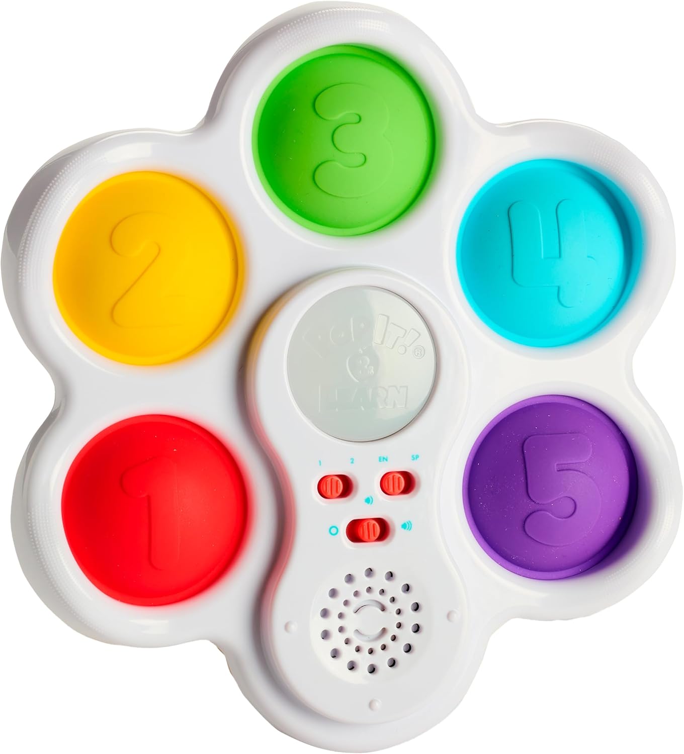 Chuckle & Roar Pop It! and Learn Educational Electronic Popping Toy – Bilingual Baby Learning Toy (English & Spanish), Lights & Sounds, Numbers, Animals & Colors – Toy for Ages 6 Months–2+ - Image 2
