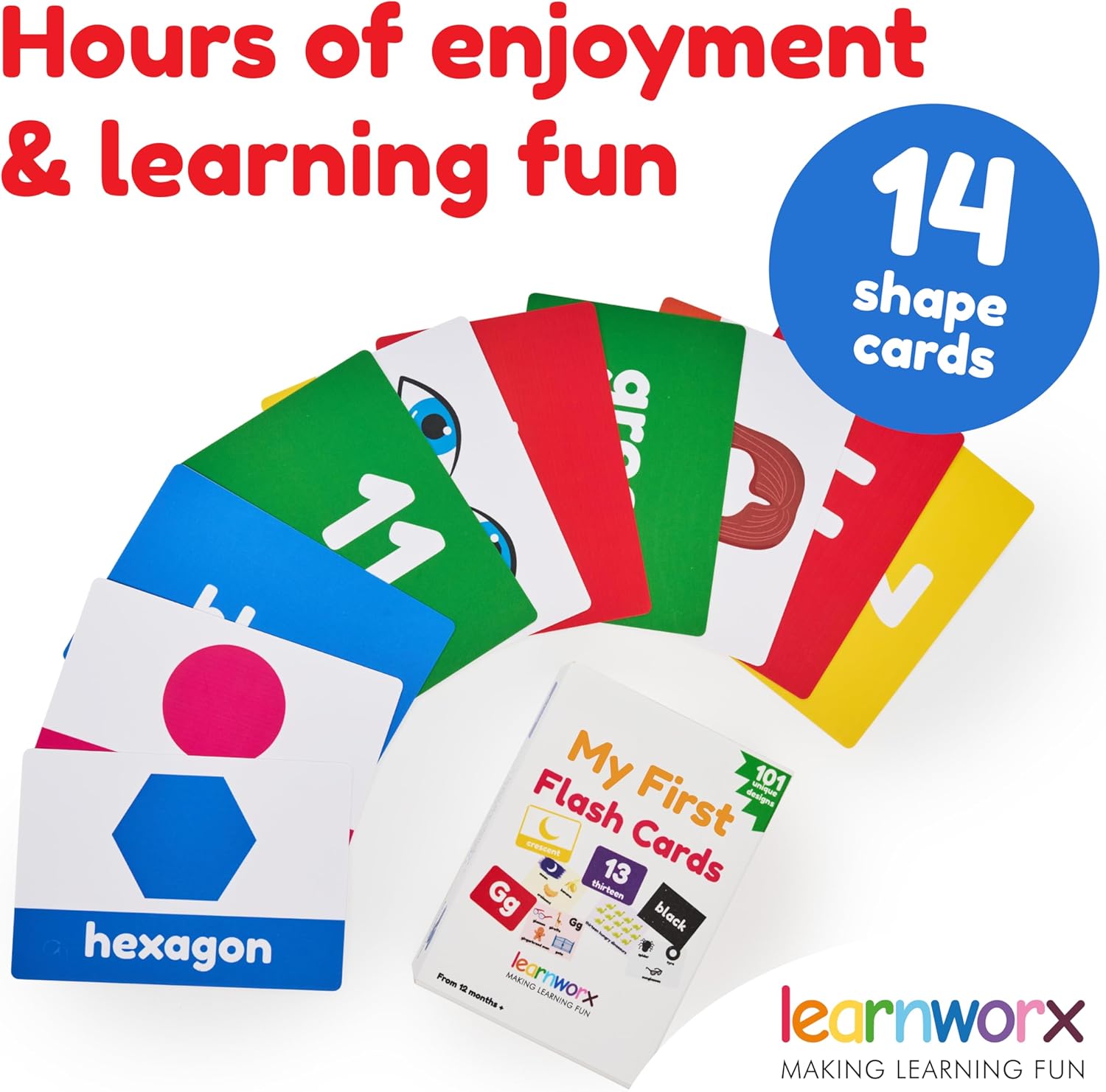 Toddler Learning Flash Cards | Kids Letter Number Alphabet Animal Color Words Flashcards | Large Cards Ideal for Preschool Kindergarden Pre K Educational | Flashcards 12 Months - 5 Years - Image 5