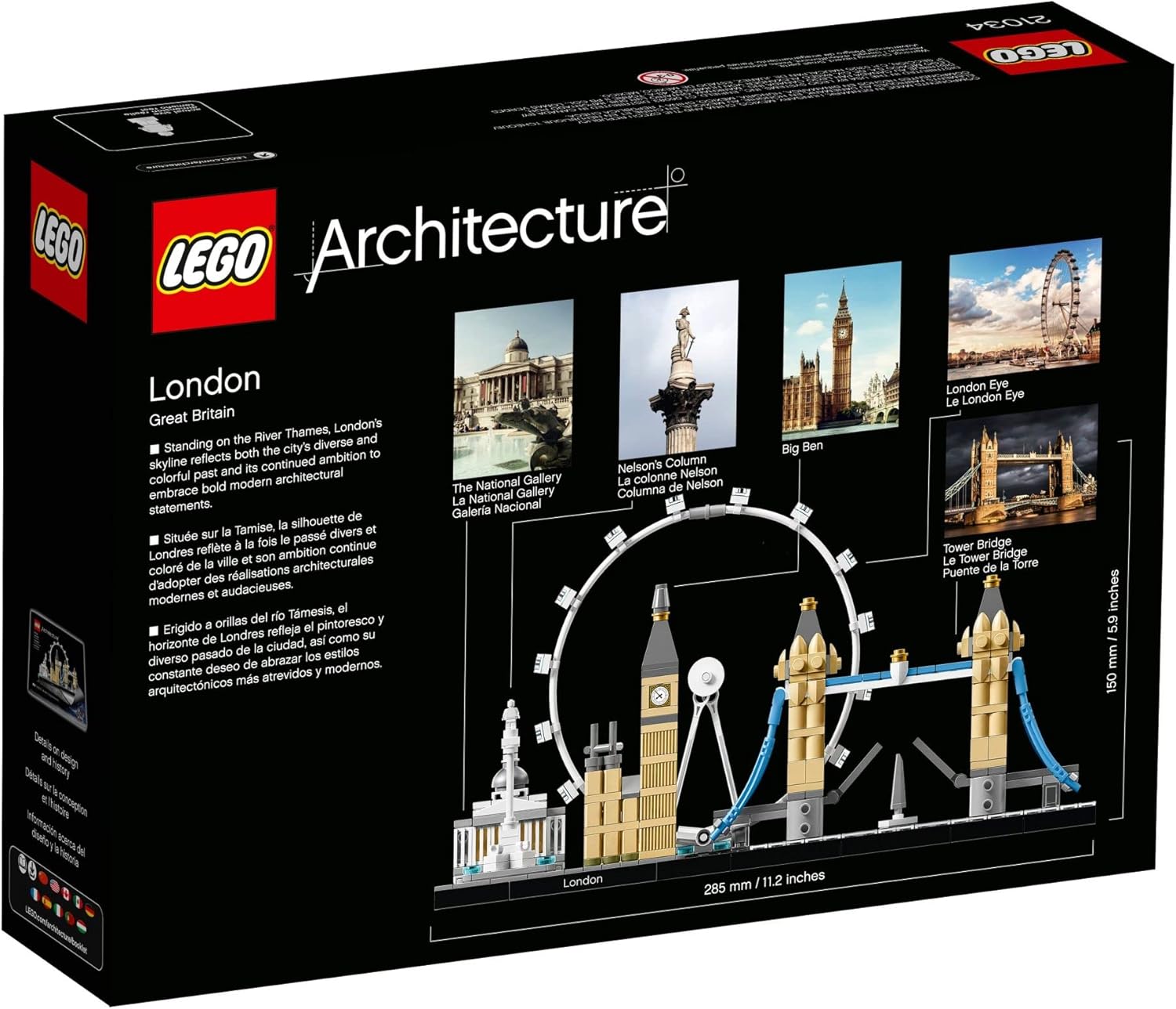 LEGO Architecture London Skyline Collection 21034 Building Set Model Kit and Gift for Kids and Adults (468 pieces) - Image 6
