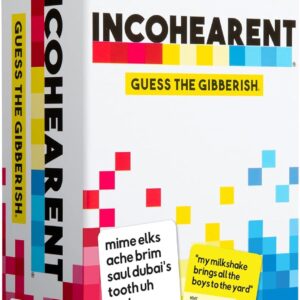 Incohearent by Relatable – Guess the Gibberish Party Game for Adults, Funny Card Game Activity for Groups, Bachelorette Party Favorite, Summer Fun for Game Night, Travel-Friendly with 300 Cards
